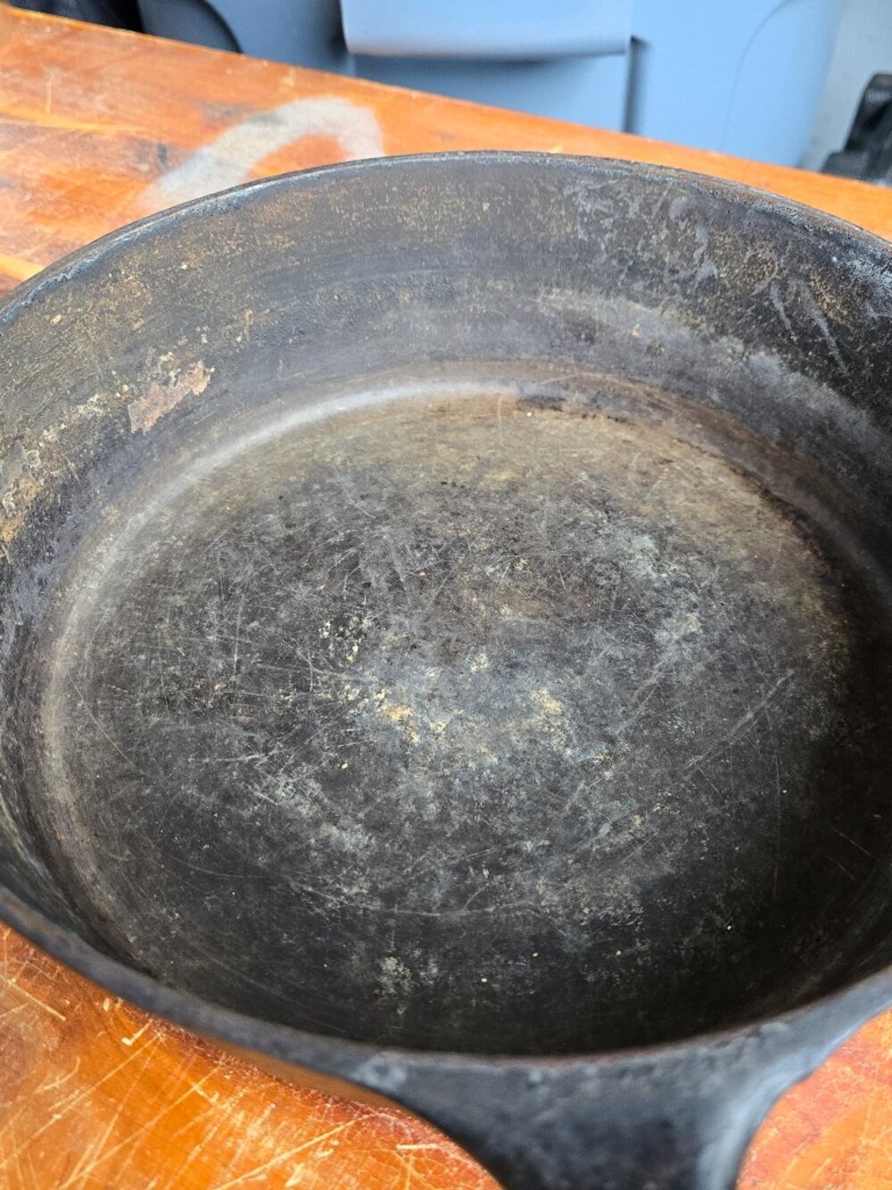 Vintage Griswold No 4 Cast Iron Skillet Small Logo ERIE PA 777 Double Spout